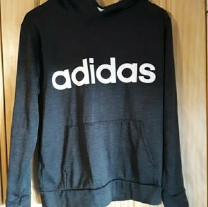 Gender Neutral Size Youth Large (14/16) ADIDAS Black Hoodie